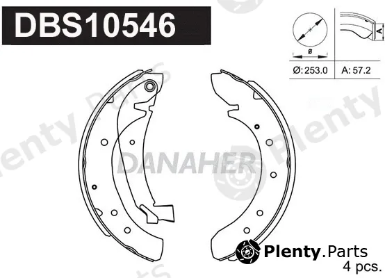 Danaher DBS10546 — Brake Shoe Set