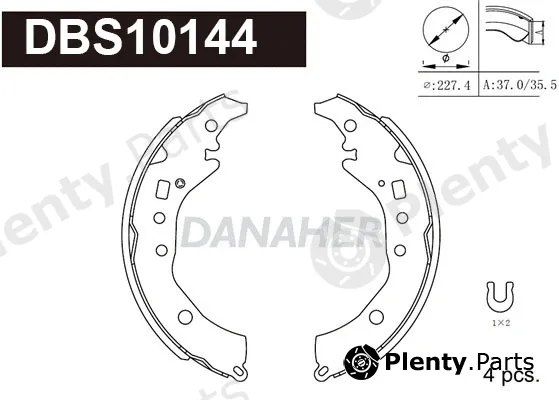 Danaher DBS10144 — Brake Shoe Set