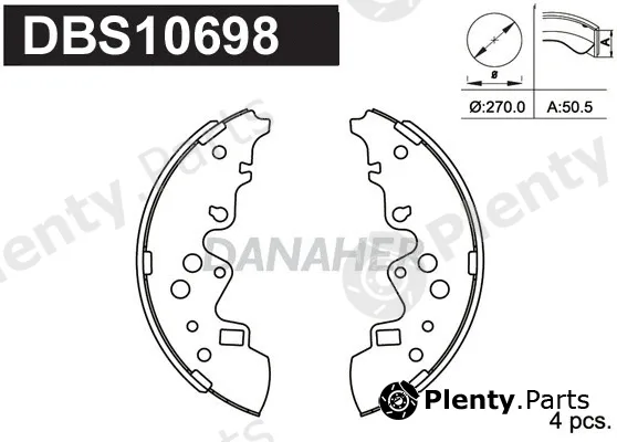 Danaher DBS10698 — Brake Shoe Set