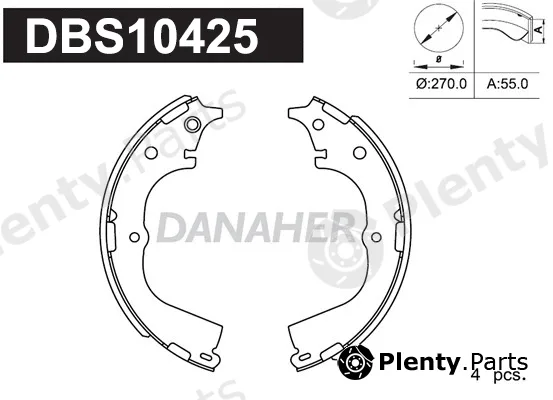Danaher DBS10425 — Brake Shoe Set