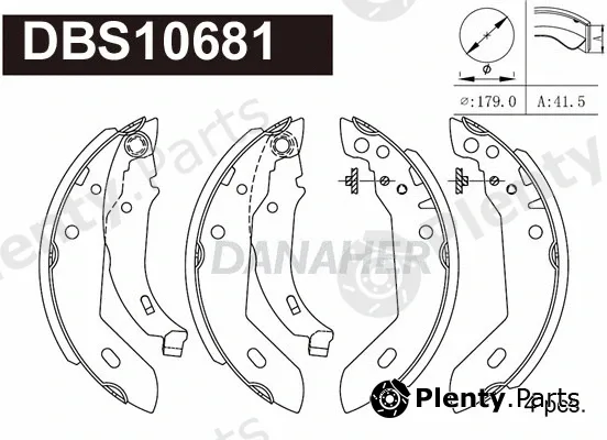 Danaher DBS10681 — Brake Shoe Set