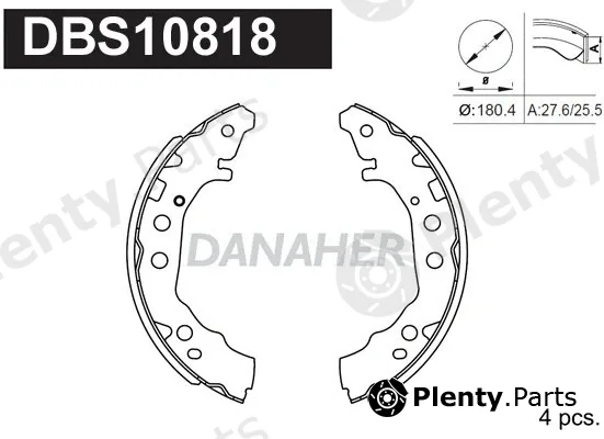 Danaher DBS10818 — Brake Shoe Set