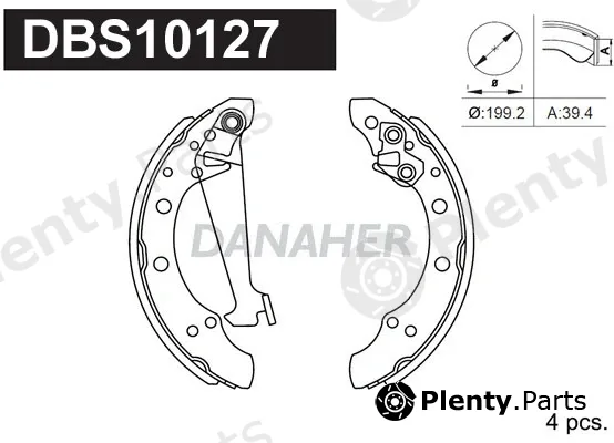 Danaher DBS10127 — Brake Shoe Set