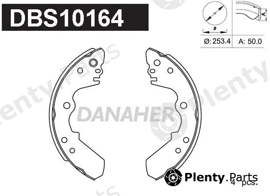 Danaher DBS10164 — Brake Shoe Set