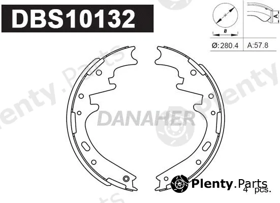 Danaher DBS10132 — Brake Shoe Set