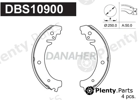 Danaher DBS10900 — Brake Shoe Set