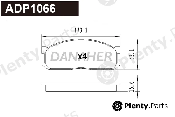 Danaher ADP1066 — Brake Pad Set, disc brake