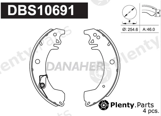 Danaher DBS10691 — Brake Shoe Set