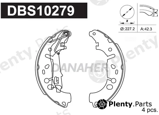 Danaher DBS10279 — Brake Shoe Set