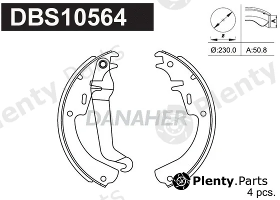 Danaher DBS10564 — Brake Shoe Set