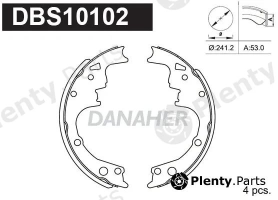 Danaher DBS10102 — Brake Shoe Set