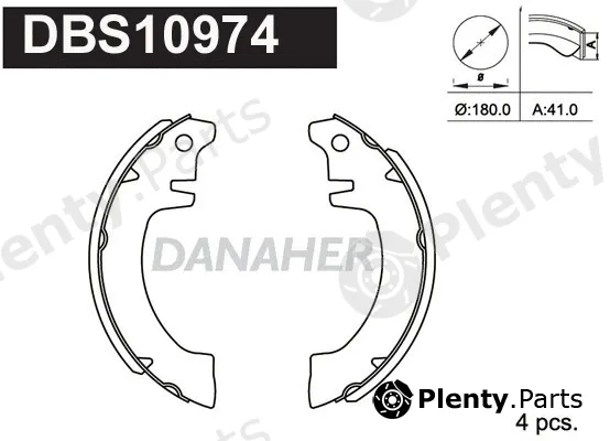 Danaher DBS10974 — Brake Shoe Set