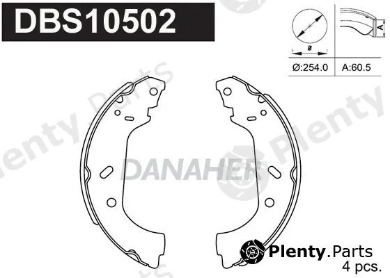 Danaher DBS10502 — Brake Shoe Set