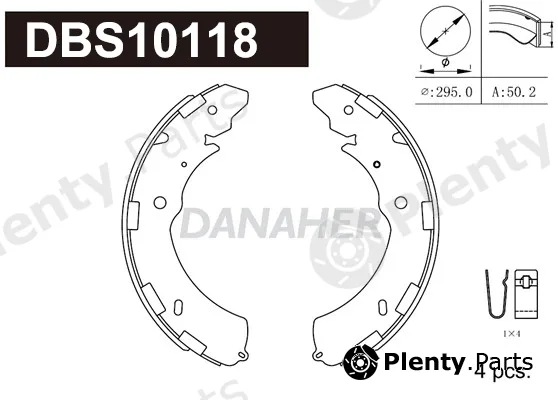 Danaher DBS10118 — Brake Shoe Set