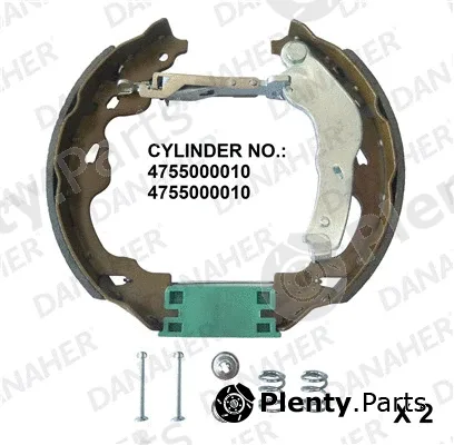 Danaher 210.00.10154B — Brake Shoe Set Assembly