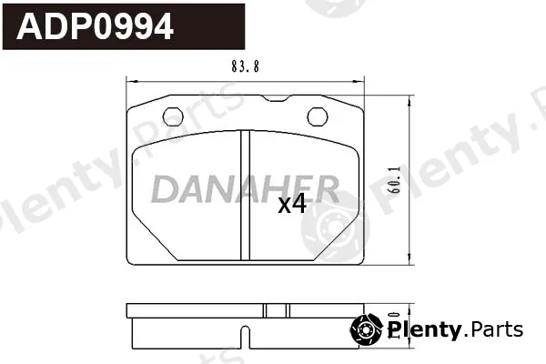 Danaher ADP0994 — Brake Pad Set, disc brake