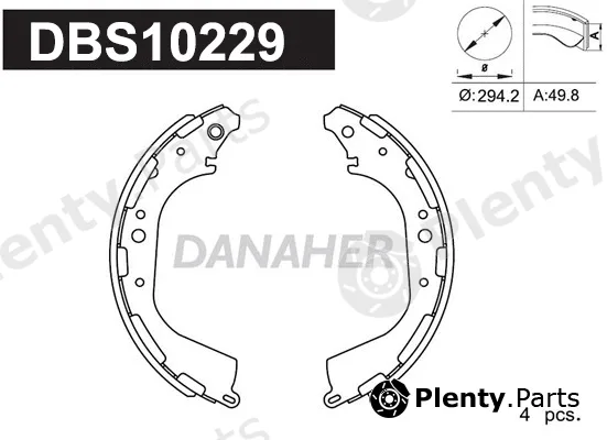 Danaher DBS10229 — Brake Shoe Set