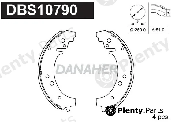 Danaher DBS10790 — Brake Shoe Set