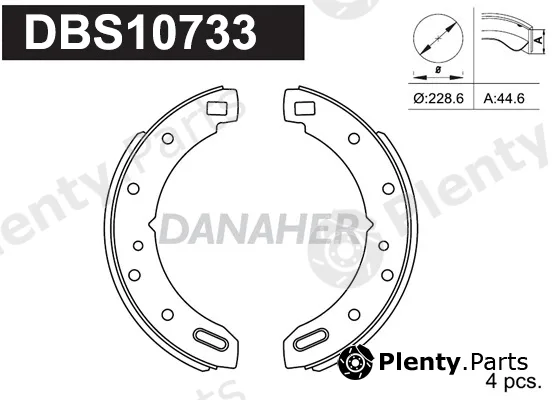 Danaher DBS10733 — Brake Shoe Set