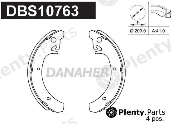 Danaher DBS10763 — Brake Shoe Set