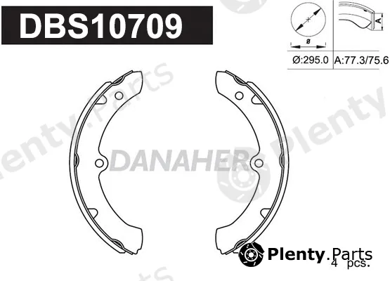 Danaher DBS10709 — Brake Shoe Set