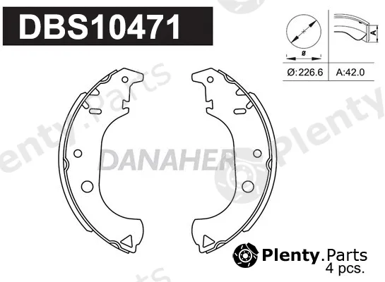 Danaher DBS10471 — Brake Shoe Set
