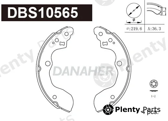 Danaher DBS10565 — Brake Shoe Set