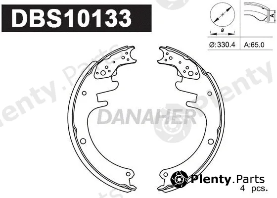 Danaher DBS10133 — Brake Shoe Set