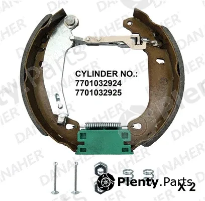 Danaher 210.00.10485A — Brake Shoe Set Assembly