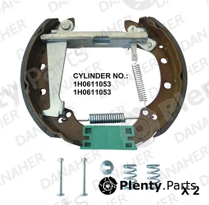 Danaher 210.02.10127 — Brake Shoe Set Assembly