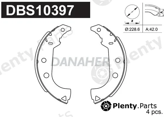 Danaher DBS10397 — Brake Shoe Set