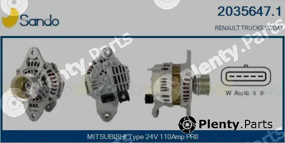 Sando 2035647.1 — Alternator