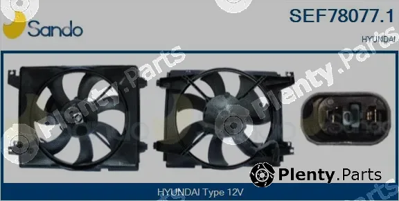Sando SEF78077.1 — Electric Motor, radiator fan