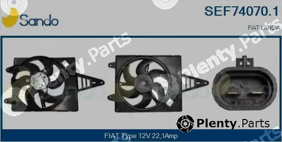 Sando SEF74070.1 — Electric Motor, radiator fan