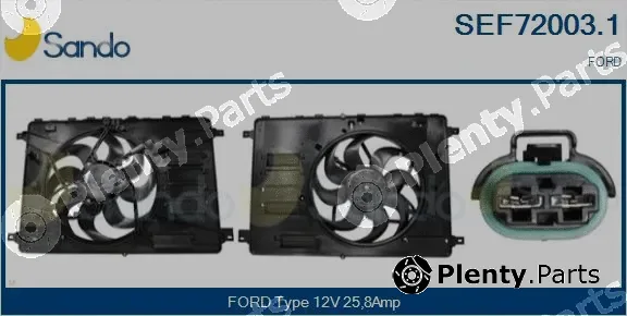 Sando SEF72003.1 — Electric Motor, radiator fan