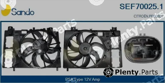 Sando SEF70025.1 — Electric Motor, radiator fan