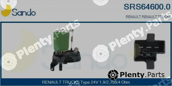 Sando SRS64600.0 — Resistor, interior blower