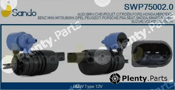 Sando SWP75002.0 — Washer Fluid Pump, window cleaning