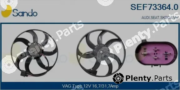 Sando SEF73364.0 — Fan, engine cooling