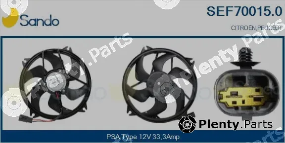 Sando SEF70015.0 — Electric Motor, radiator fan