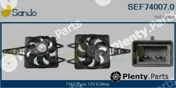 Sando SEF74007.0 — Electric Motor, radiator fan