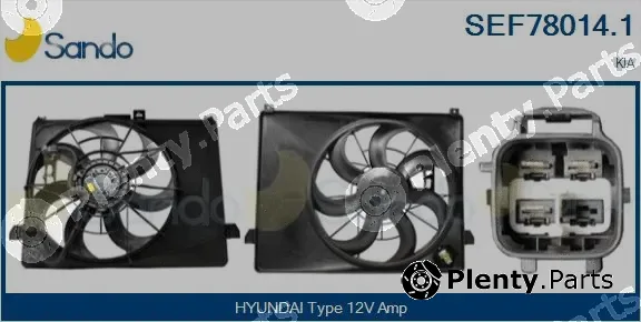 Sando SEF78014.1 — Electric Motor, radiator fan