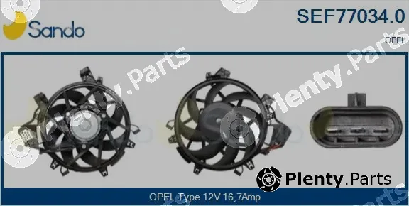 Sando SEF77034.0 — Electric Motor, radiator fan