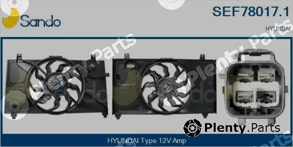 Sando SEF78017.1 — Electric Motor, radiator fan