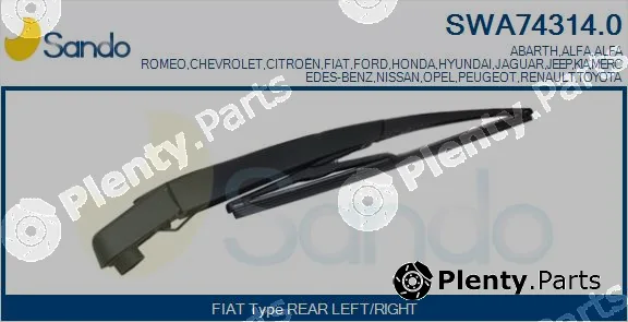 Sando SWA74314.0 — Wiper Arm, window cleaning