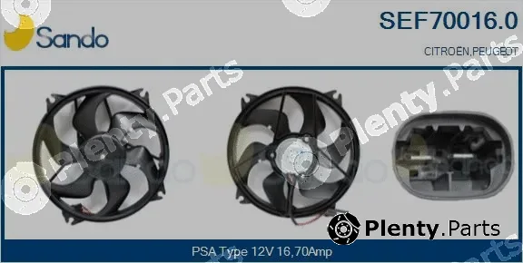 Sando SEF70016.0 — Electric Motor, radiator fan