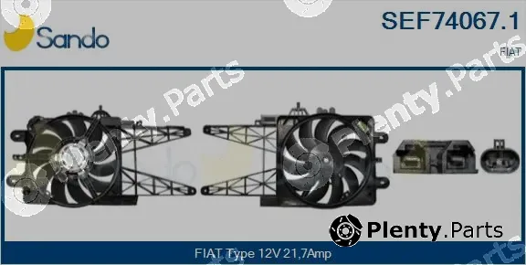 Sando SEF74067.1 — Electric Motor, radiator fan