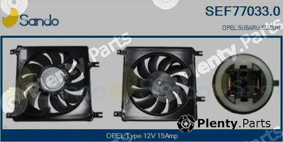 Sando SEF77033.0 — Electric Motor, radiator fan