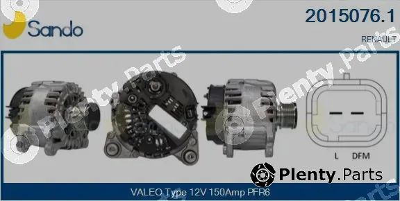 Sando 2015076.1 — Alternator