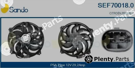 Sando SEF70018.0 — Electric Motor, radiator fan